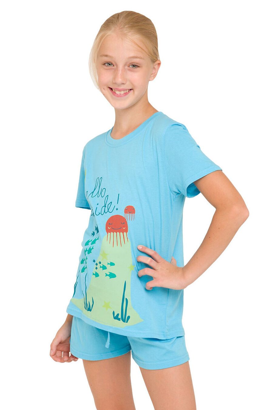 Пижама (Футболка+Шорты) для девочек N.O.A. 666281 купить оптом от производителя. Совместная покупка детской одежды в OptMoyo