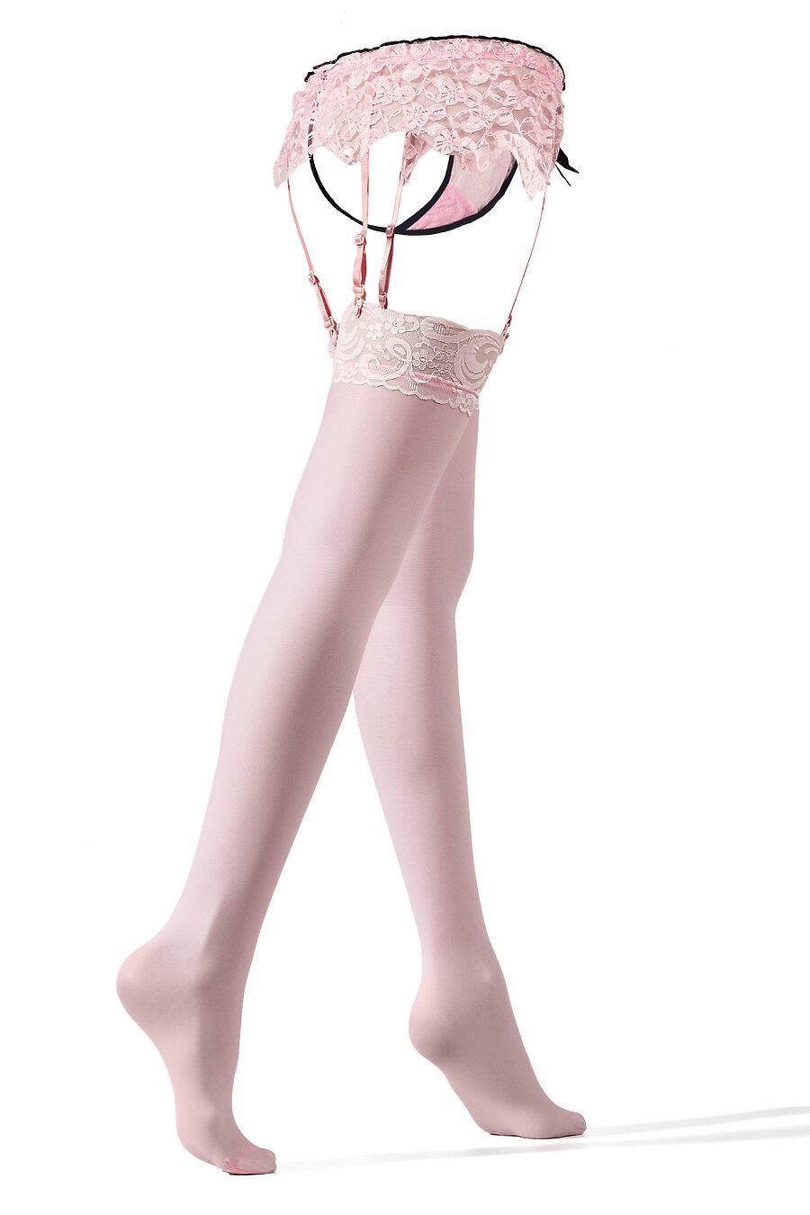 Комплект белья "Запретная страсть": трусики с подвязками и чулки LE CABARET (684305), купить в Moyo.moda