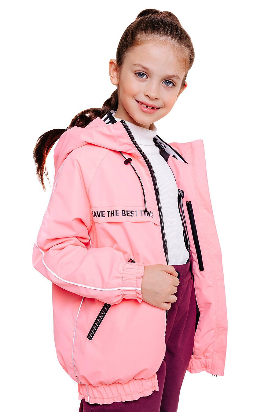 Комплект (Брюки+Куртка) для девочек BATIK 685718 купить оптом от производителя. Совместная покупка детской одежды в OptMoyo