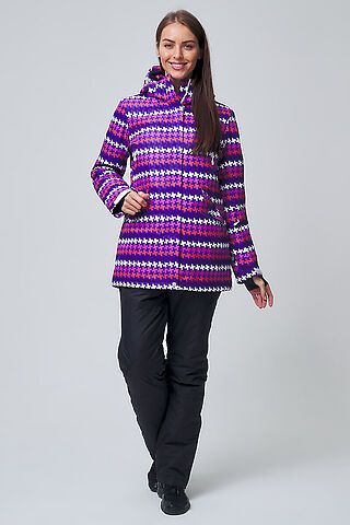 Женский зимний горнолыжный костюм  темно-фиолетового цвета MTFORCE