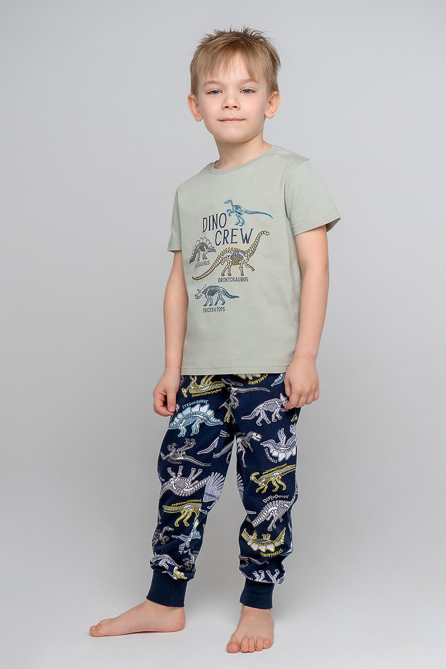 Пижама для мальчиков CROCKID 808115 купить оптом от производителя. Совместная покупка детской одежды в OptMoyo
